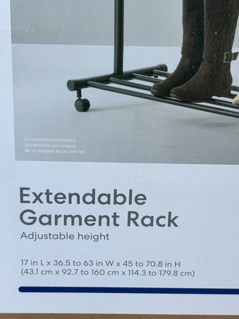 Extendable Garment Rack - Picture 2 of 2